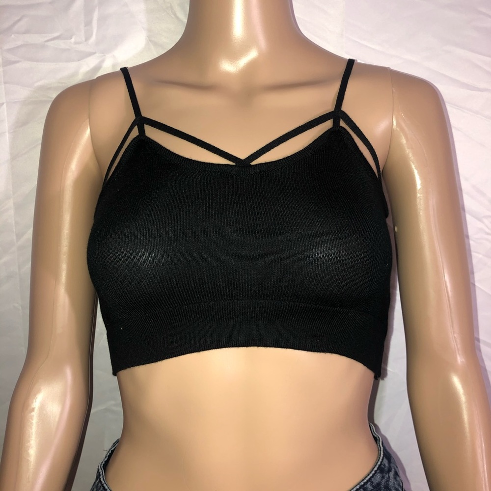 SHEIN Black Crop Top